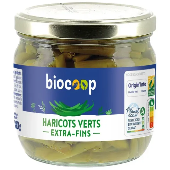 Haricot vert extra fin 180g net égoutté