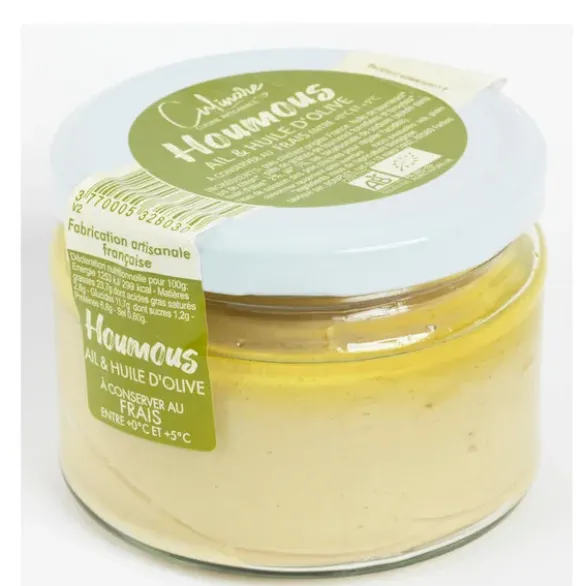 Houmous ail et huile d'olive 170g