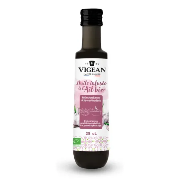 Huile infusée à l'ail bio 25cL