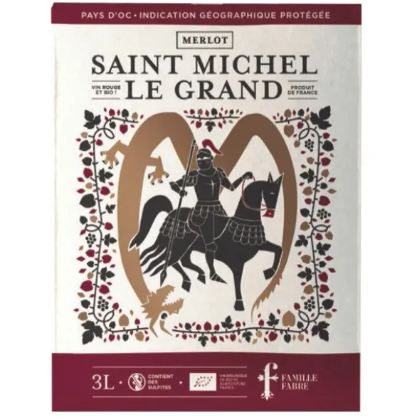 IGP Pays d'Oc Merlot Veredus rouge 3L