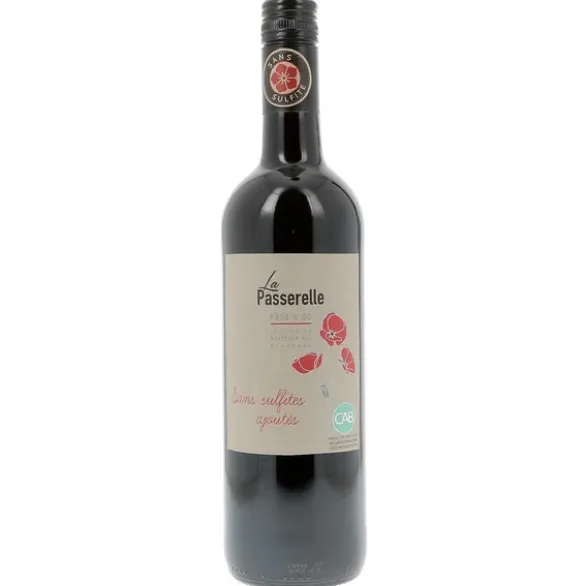IGP Pays d'Oc rouge 75cl sans sulfites ajoutés - en conversion
