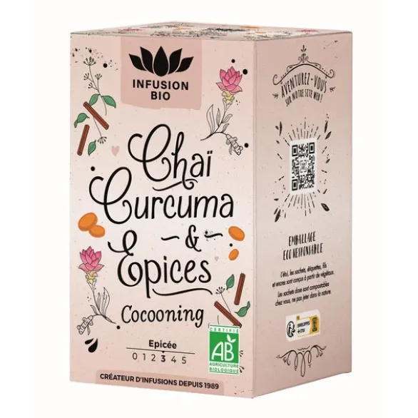 Infusion chaï curcuma épices 16x1,8g