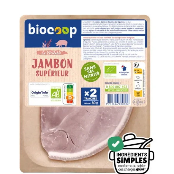 Jambon sup avec couenne SSN (2) 80g