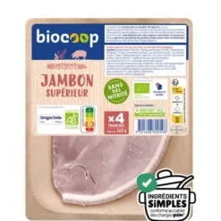 Jambon supérieur sans sel nitrité (4) 160g