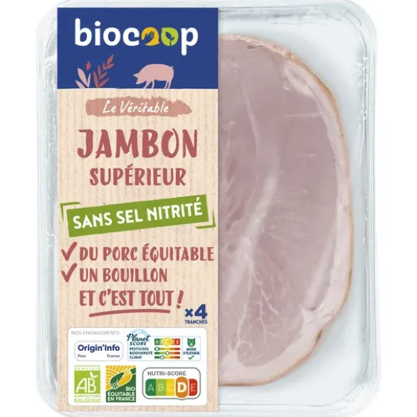 Jambon supérieur ss sel nitrité (4) 160g