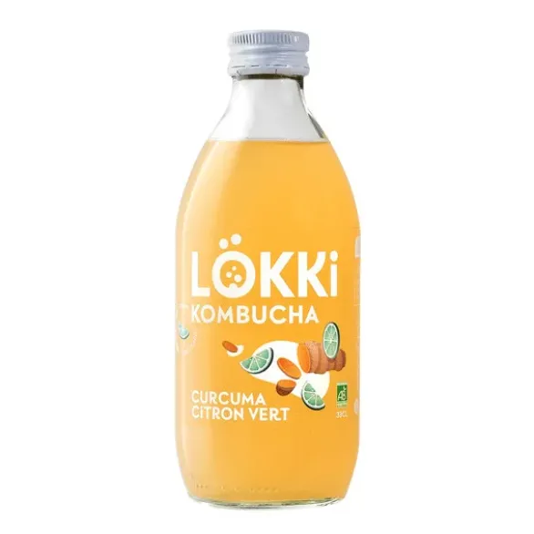 Kombucha curcuma citron vert 33 cl