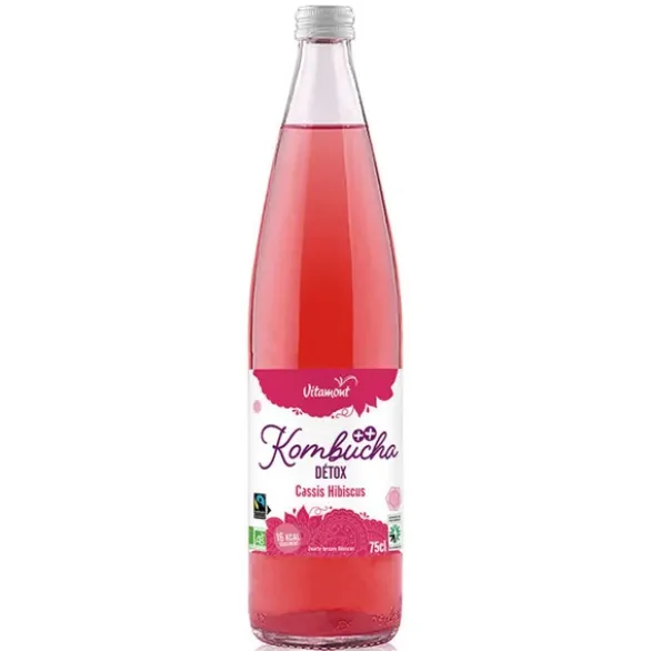 Kombucha détox cassis hibiscus 75cl