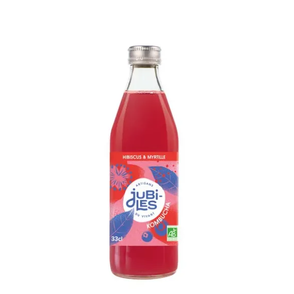 Kombucha hibiscus myrtille 33 cl