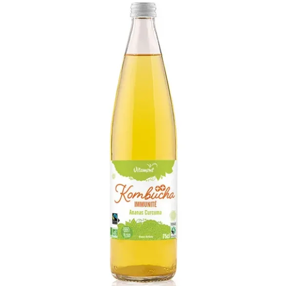 Kombucha immunité ananas curcuma 75cl