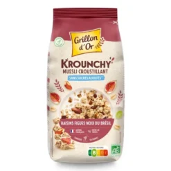 Krounchy raisin figue noix Brési sans sucre ajouté 450g
