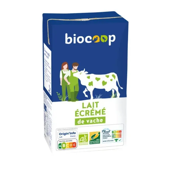 Lait écrémé stérilisé UHT 1L
