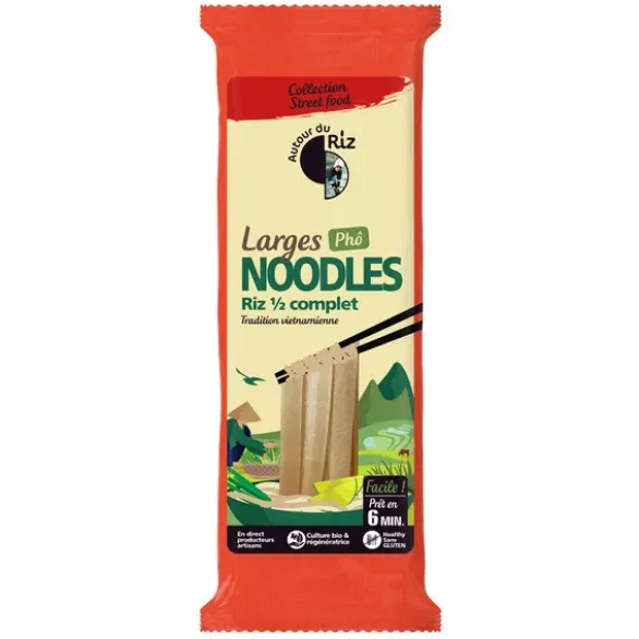 Larges noodles de riz 1/2 complet 170g