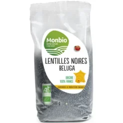 Lentilles noires beluga France 500g