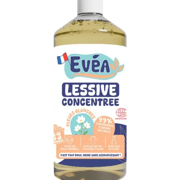 Lessive concentrée fleurs blanches 1L