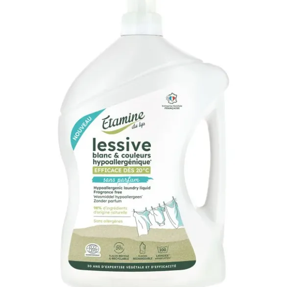Lessive hypoallergénique sans parfum 3L