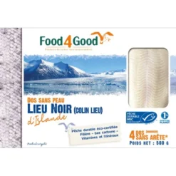 Lieu noir dos sans peau (4) 500g