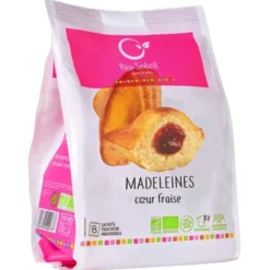 Madeleine coeur fraise 200g