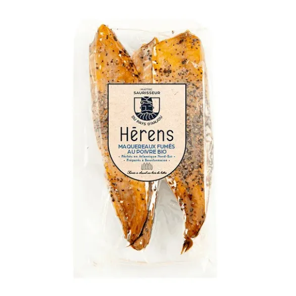 Maquereaux filets fumés poivre (2) 170g