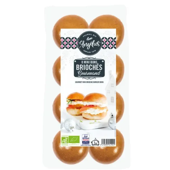 Mini burger buns briochés (8) 200g