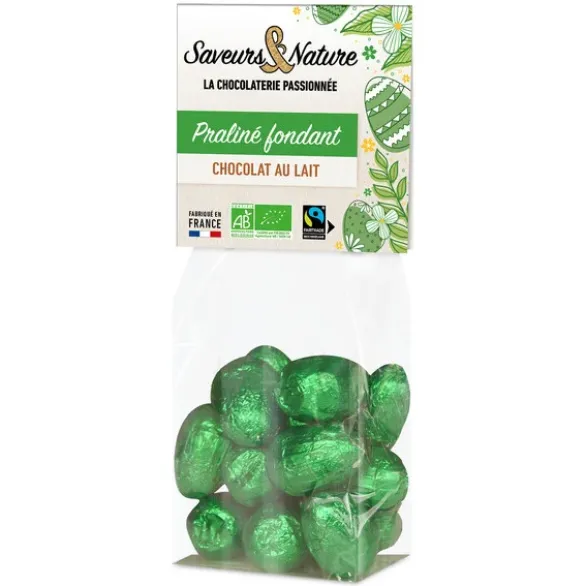 Mini œuf chocolat lait praliné 150g
