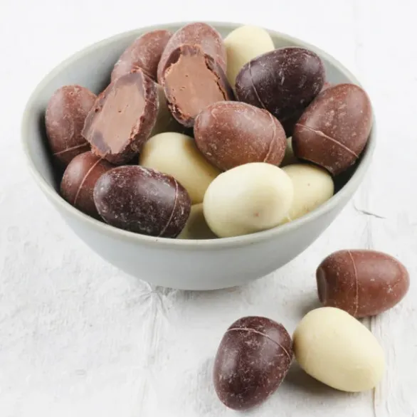 Mini œuf fourré praliné 3 couleurs Bio