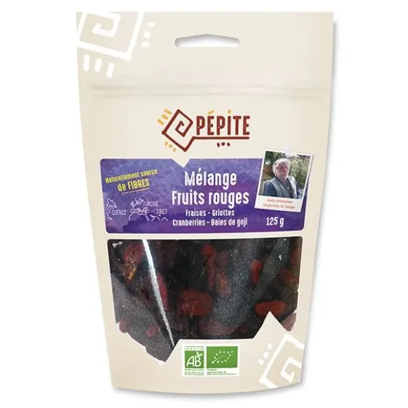 Mélange fruit sec fruits rouges 125g