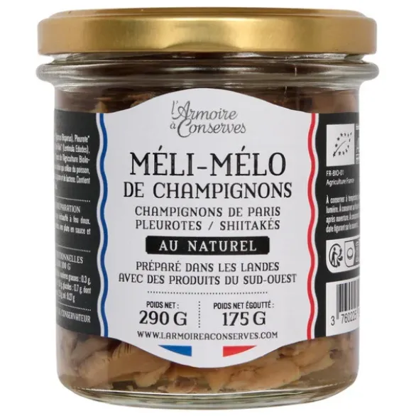 Méli-mélo de champignons 175g net égoutté