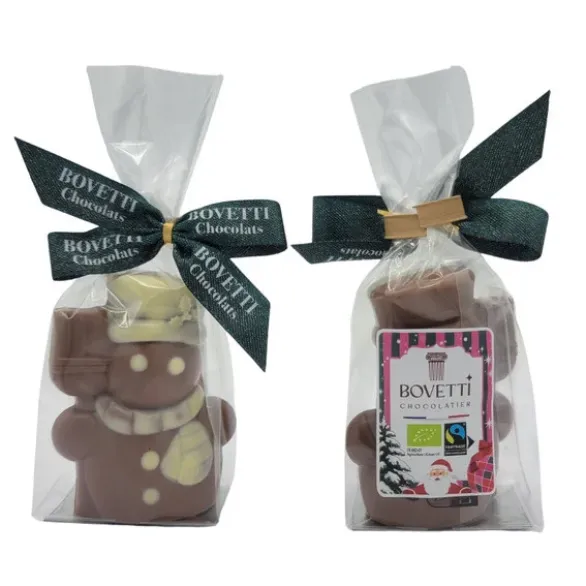Moulage bonhomme neige chocolat lait 45g
