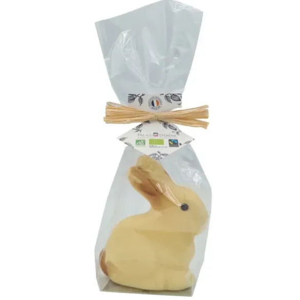 Moulage lapin chocolat blanc 70g