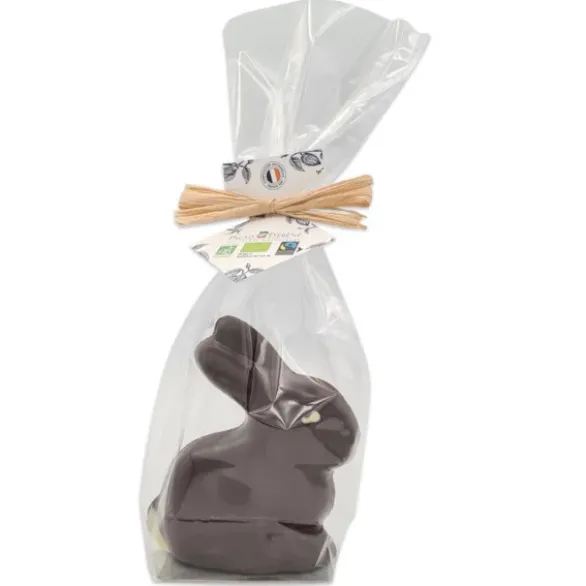 Moulage lapin chocolat noir 70g
