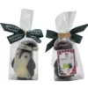 Moulage pingouin de Noël chocolat noir 40g