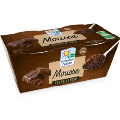 Mousse chocolat noir 2x60g