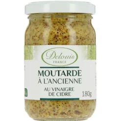 Moutarde à l'ancienne au vinaigre de cidre 180g