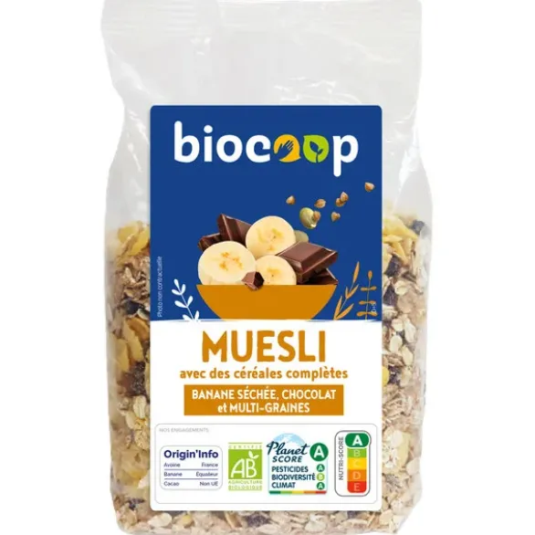 Muesli banane chocolat et graines 500g
