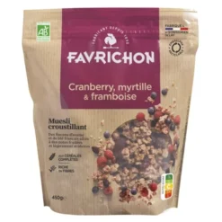 Muesli croustillant cranb myrt framboise 450g