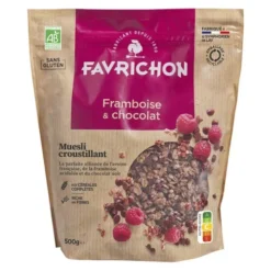 Muesli croustillant framboise & chocolat 500g