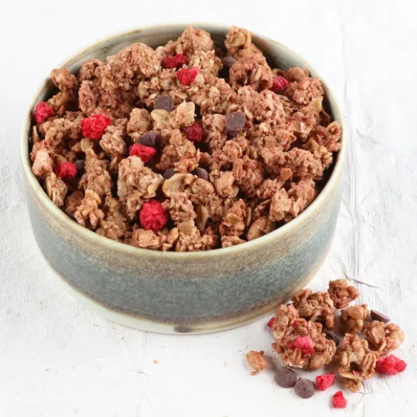 Muesli croustillant framboise choco Bio