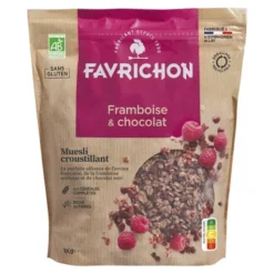 Muesli croustillant framboise chocolat 1kg