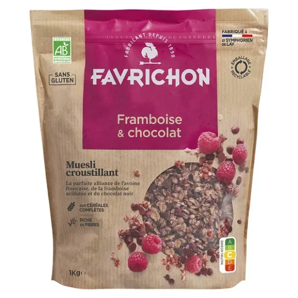 Muesli croustillant framboise chocolat 1kg