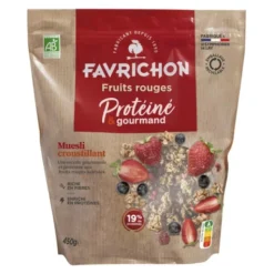Muesli croustillant protéiné fruits rouges 450g