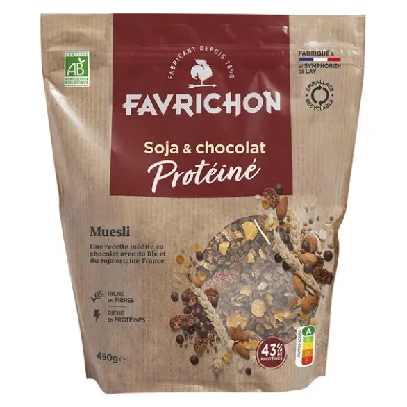 Muesli protéiné soja & chocolat 450g
