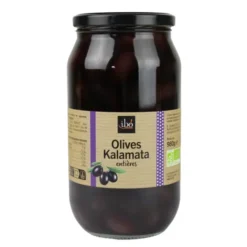 Olive noire Kalamata entière 620g net égoutté