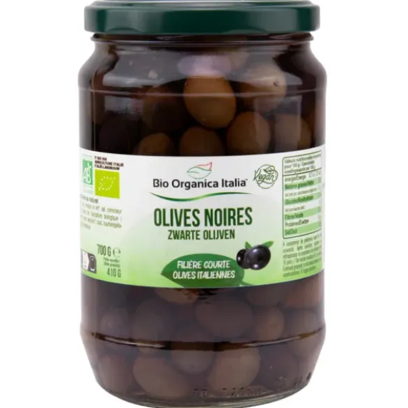 Olive noire nature 410g net égoutté