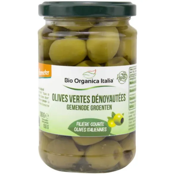 Olives vertes dénoyautées 150g net égoutté