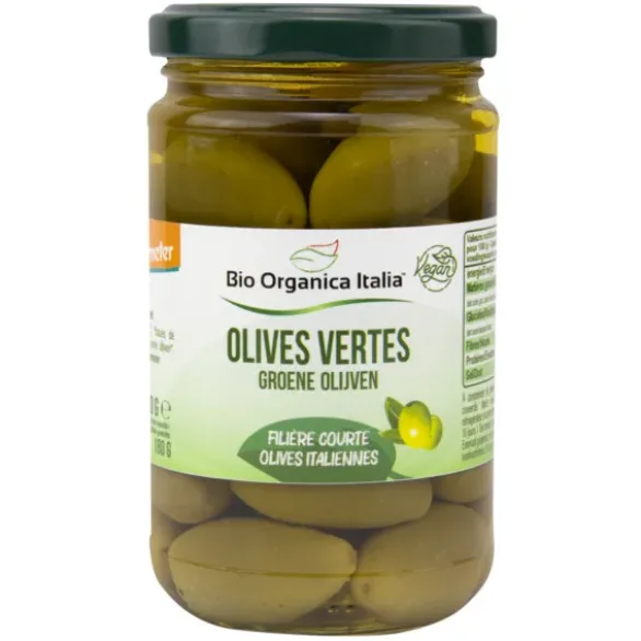 Olive verte nature 180g net égoutté