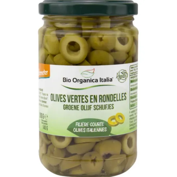 Olive verte rondelle 140g net égoutté