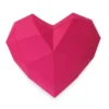 Origami cœur rose