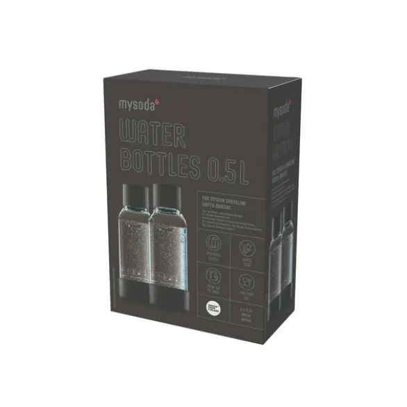 Pack de 2 bouteilles de gazéification Black 0.5L