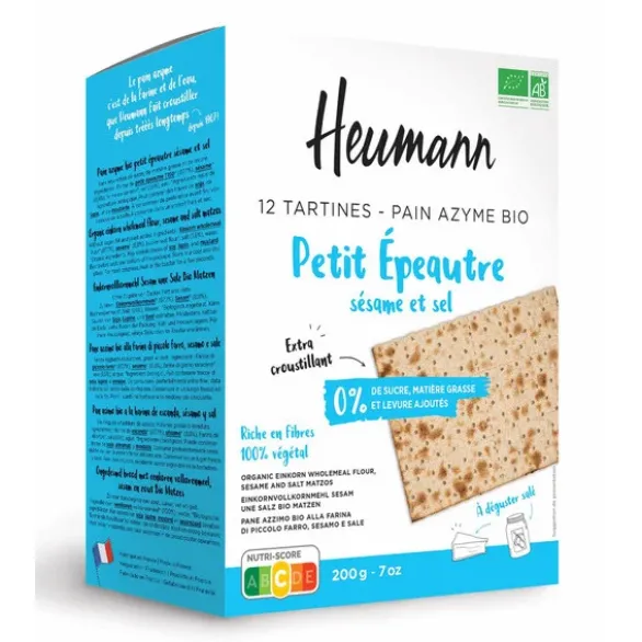 Pain azyme petit épeautre sésame sel 200g