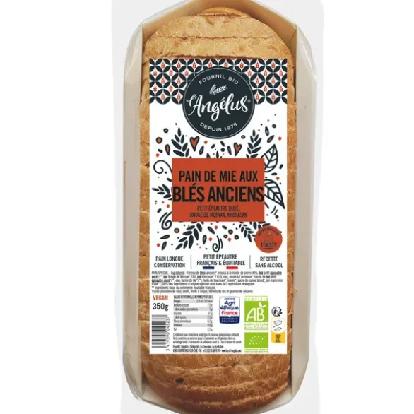 Pain de mie aux blés anciens 350g
